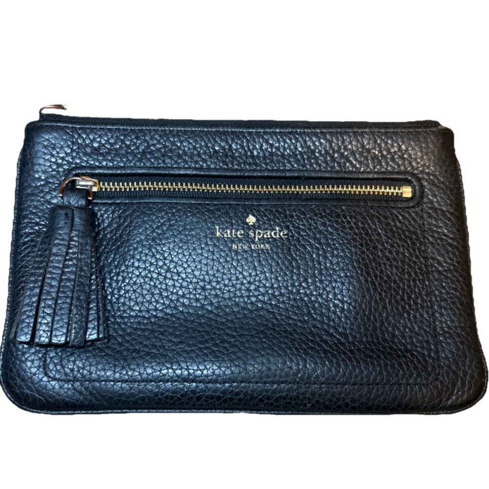 Kate Spade Black Textured Wristlet